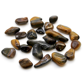 24x Pequeñas piedras africanas - Ojo de tigre - Varigadas