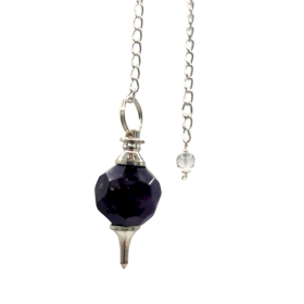 Facted Gemstone Pendulum - Amethyst