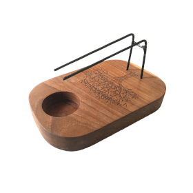 Calentador Palo Santo - Madera de Teca - Diseño Árbol de la Vida