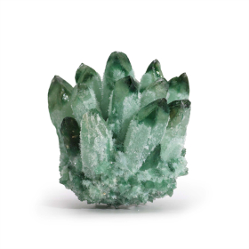 Racimo de Cuarzo Natural Artesanal - Cuarzo Fantasma Verde (aprox 250-300gm 8cm)