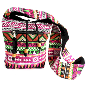 Tejido Jacquard - Mochila peq. Rosada