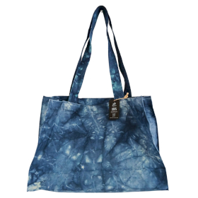 Bolsa de Mano - Efecto Lavado Azul Mar Profundo