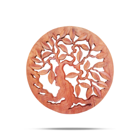 Panel Decorativo Redondo de Madera con Árbol de la Vida  30cm