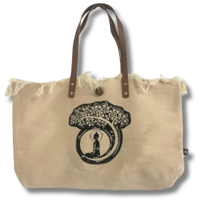 Bolso Natural Asa de piel - Buda