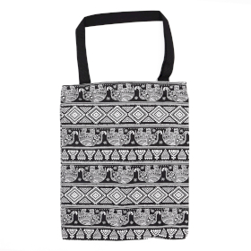 Bolsa Tote Clásica con Cremallera (Motivo Elefantes) 40x34cm