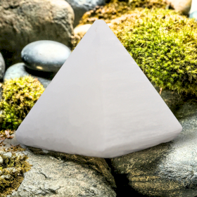 Pirámide de selenita - 5 cm