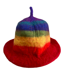 Sombrero de sauna de fieltro - Arcoíris