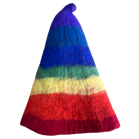 Sombrero de mago de sauna de fieltro - Arcoíris