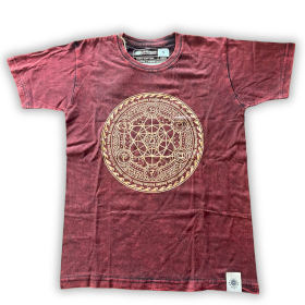 Camiseta Nomad Sari Pequeña - Chakra - Granate