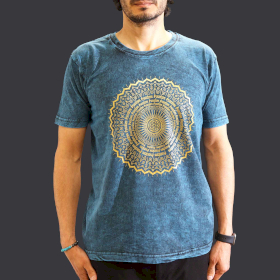 Camiseta Nomad Sari Pequeña - Mandala - Azul