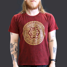 Camiseta Nomad Sari Pequeña - Chakra - Granate