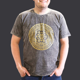 Camiseta Nomad Sari Pequeña - Chakra - Gris oscuro