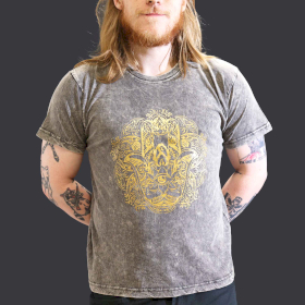 Camiseta Nomad Sari Pequeña - Hamsa - Gris oscuro