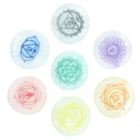 Chakra Juego de 7 placas de carga