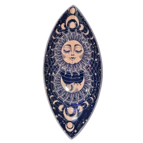 Porta Inciensos esmaltado - Aluminio - Sol y Luna Rosa