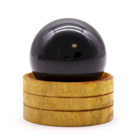 Esfera de cristal de turmalina de 50 mm con soporte