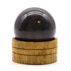 Esfera de cristal de ágata oceánica de 50 mm con soporte