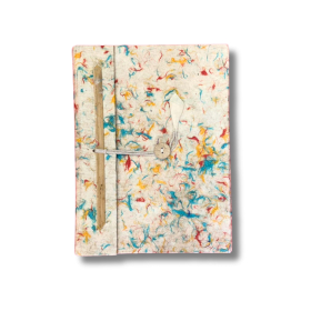 Cuaderno Mediano Lokta - Algodón de Colores Mixtos - 45 hojas