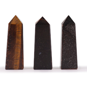 Obeliscos de Gemas aprox. 5 cm - Ojo de tigre