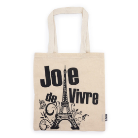Bolso Básico Icónico - Alegría de vivir - (40x36 cm) - Algodón Natural 4 oz