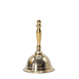 Campana de altar pequeña de latón - Flor de la Vida