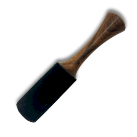 Palo de Madera - 18x3 cm - Mango Tubular Mediano con Doble Aro