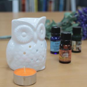 Quemadores de aceite decorativos blancos