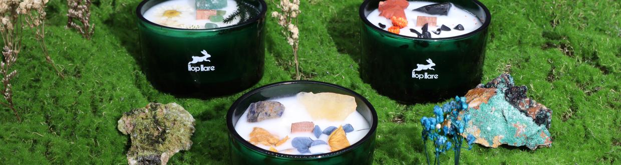 Proveedor de velas con piedras preciosas para revender en tu tienda online