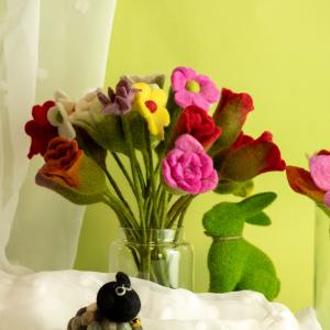 Flores de Fieltro Decorativas