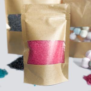 Proveedor dropship de bolsas kraft con ventana