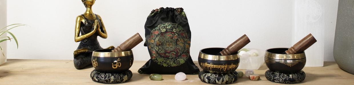 Cuencos tibetanos con diseño OM para revender en tu tienda online