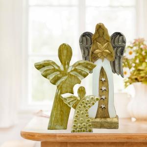 Proveedor Dropship de angeles de madera para revender en tu tienda online